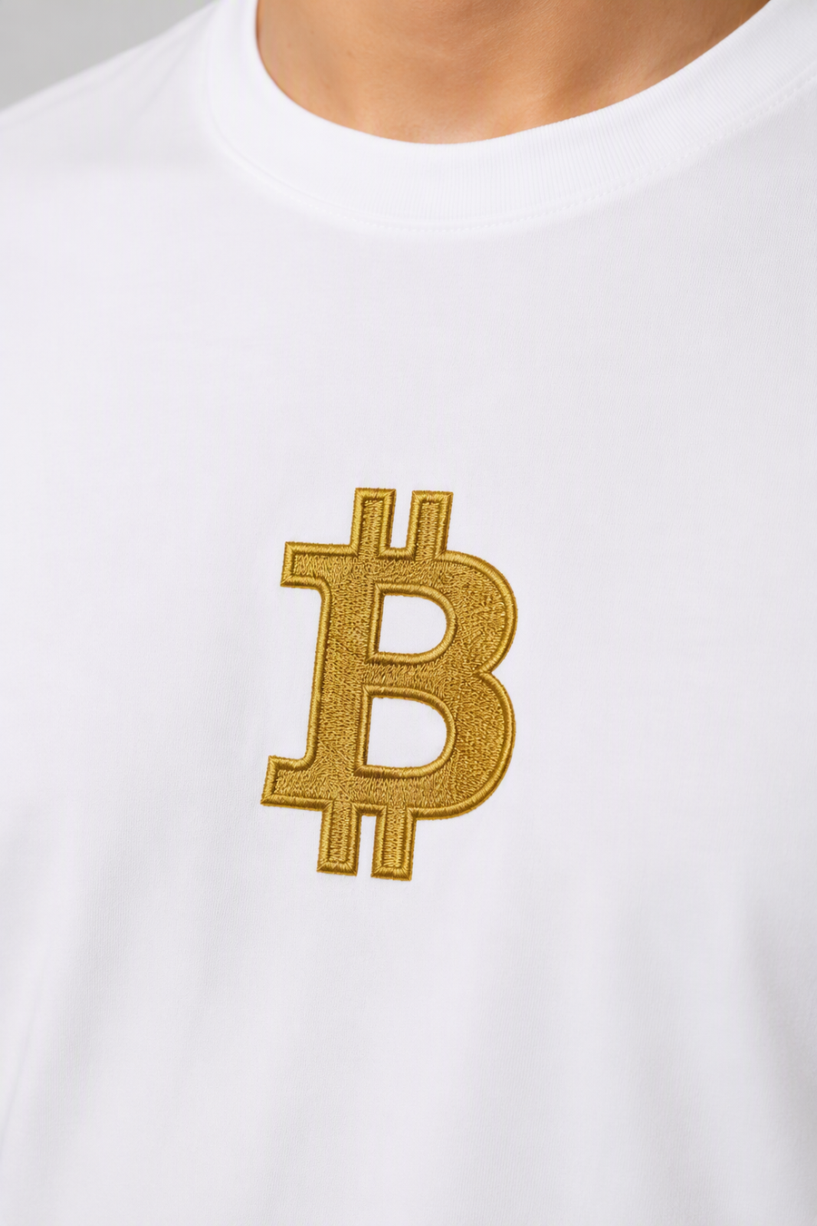 Classic Gold Bitcoin Graphic T-Shirt
